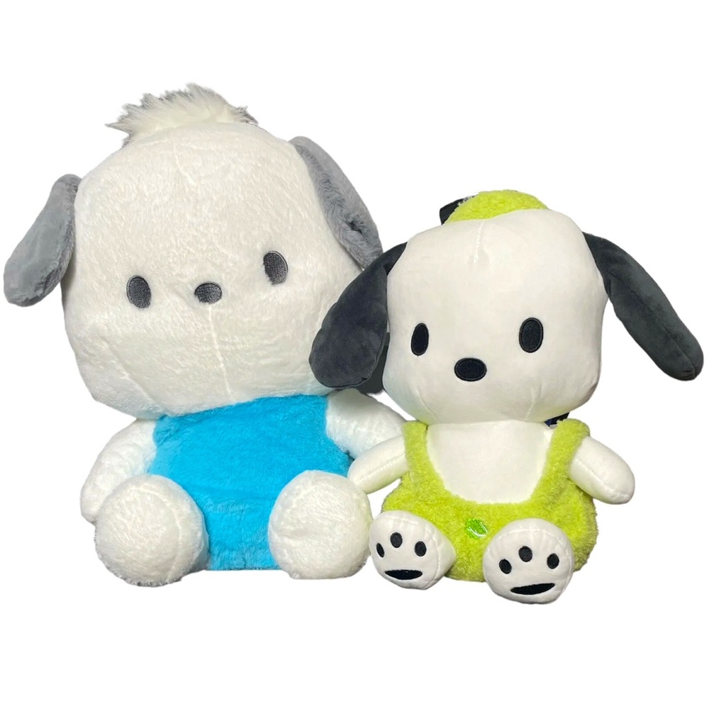 Sanrio Pochacco Plush Lot X 2 XL & Medium Sizes Kawaii Anime